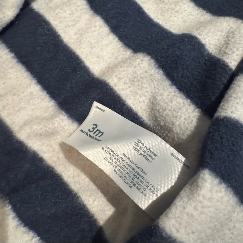 Carter’s Baby Boy Fire‎ Truck Fleece Footed Sleeper 3M